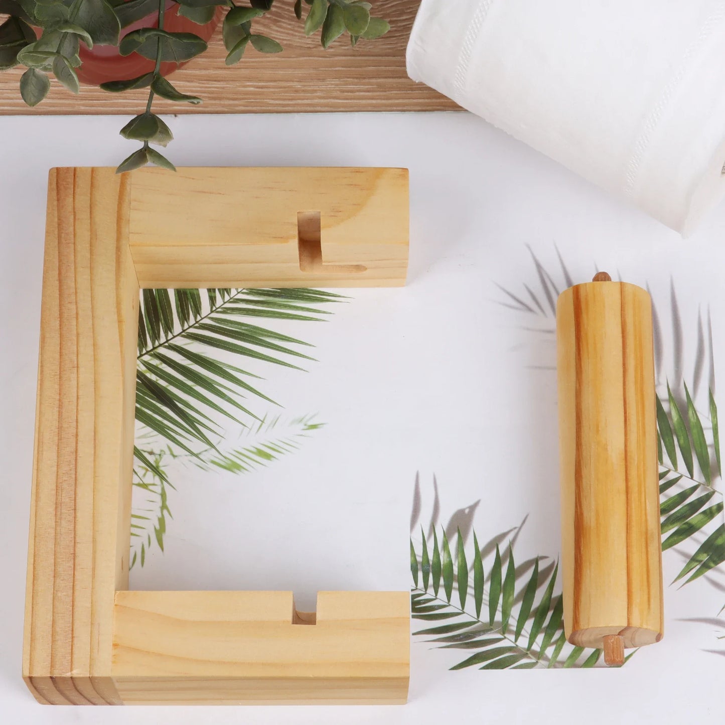 Porte Papier Toilette Bois