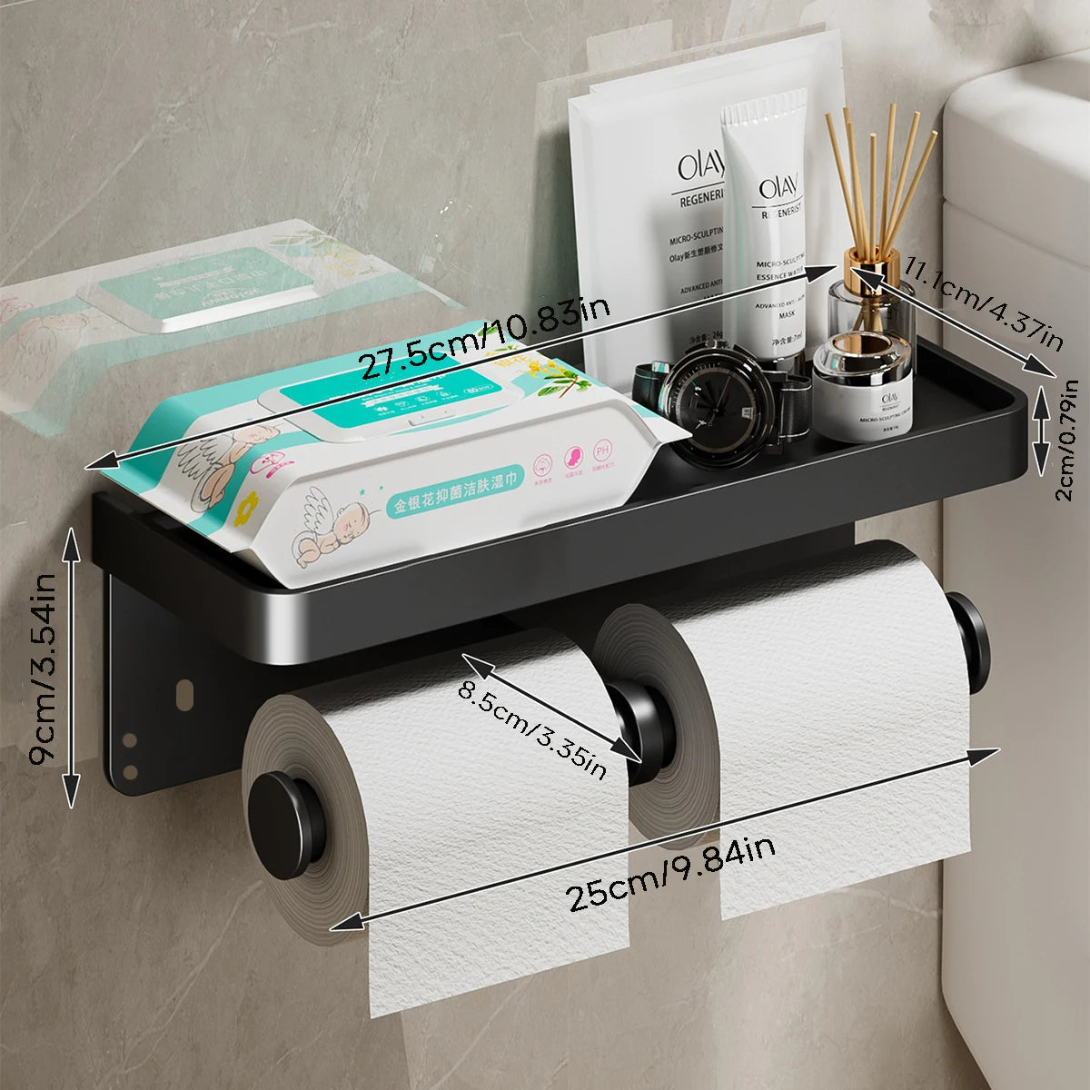 Porte Papier Toilette Avec Tablette